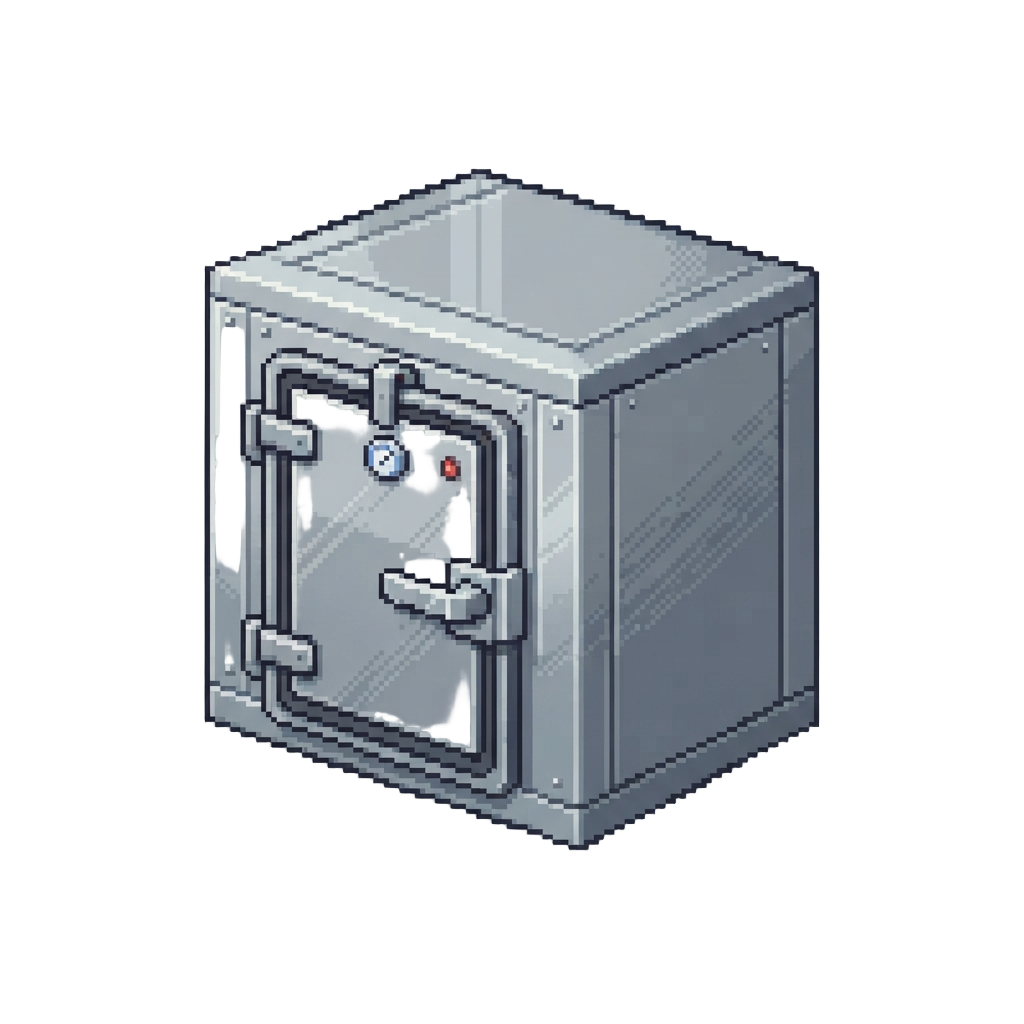 A Secure Stainless-steel Walk-in Freezer