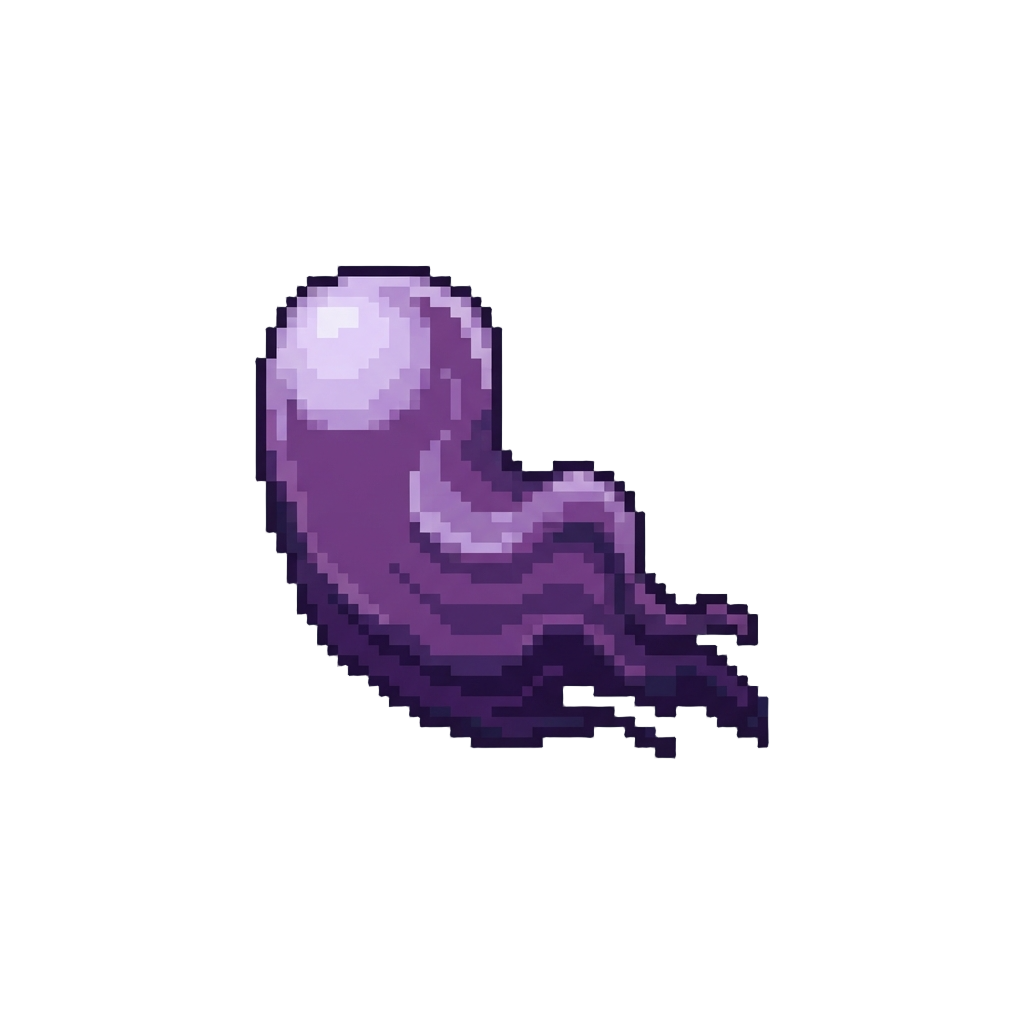 An Eerie Purple Ghost Wave