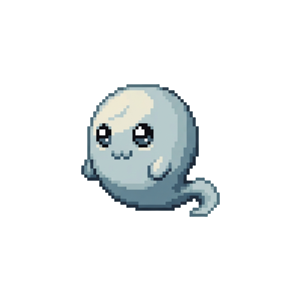 A Tiny Ghost Icon Float