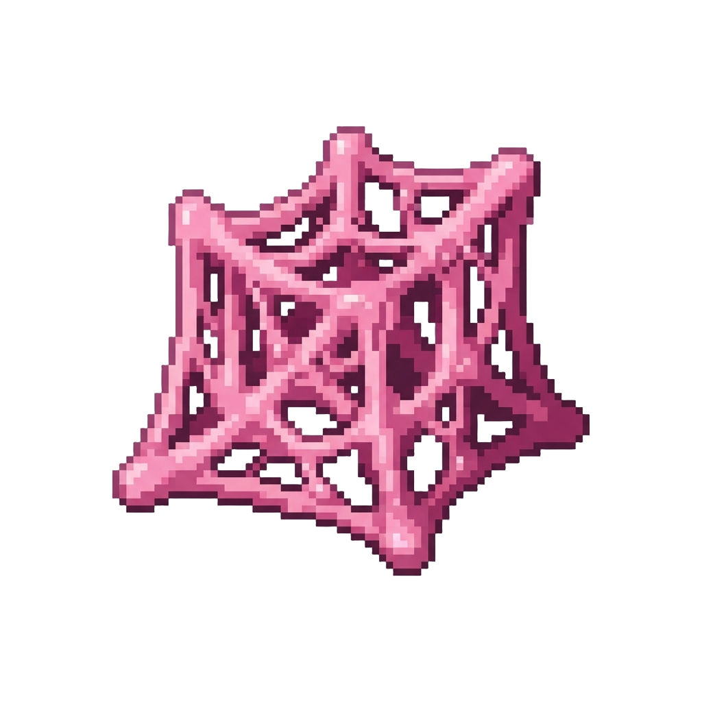 A Giant Gooey Bubblegum Web