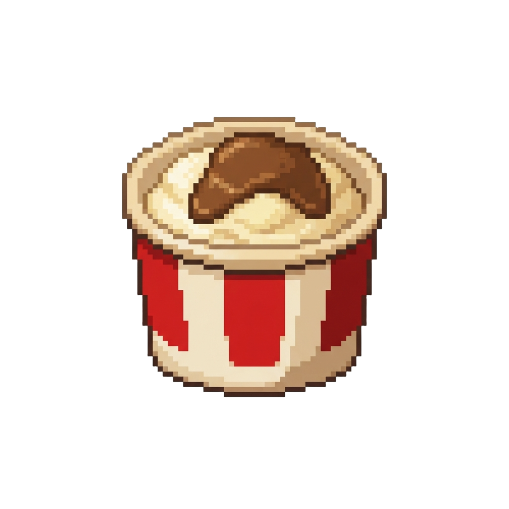 A Family Bucket with Mashed Potatoes and Gravy