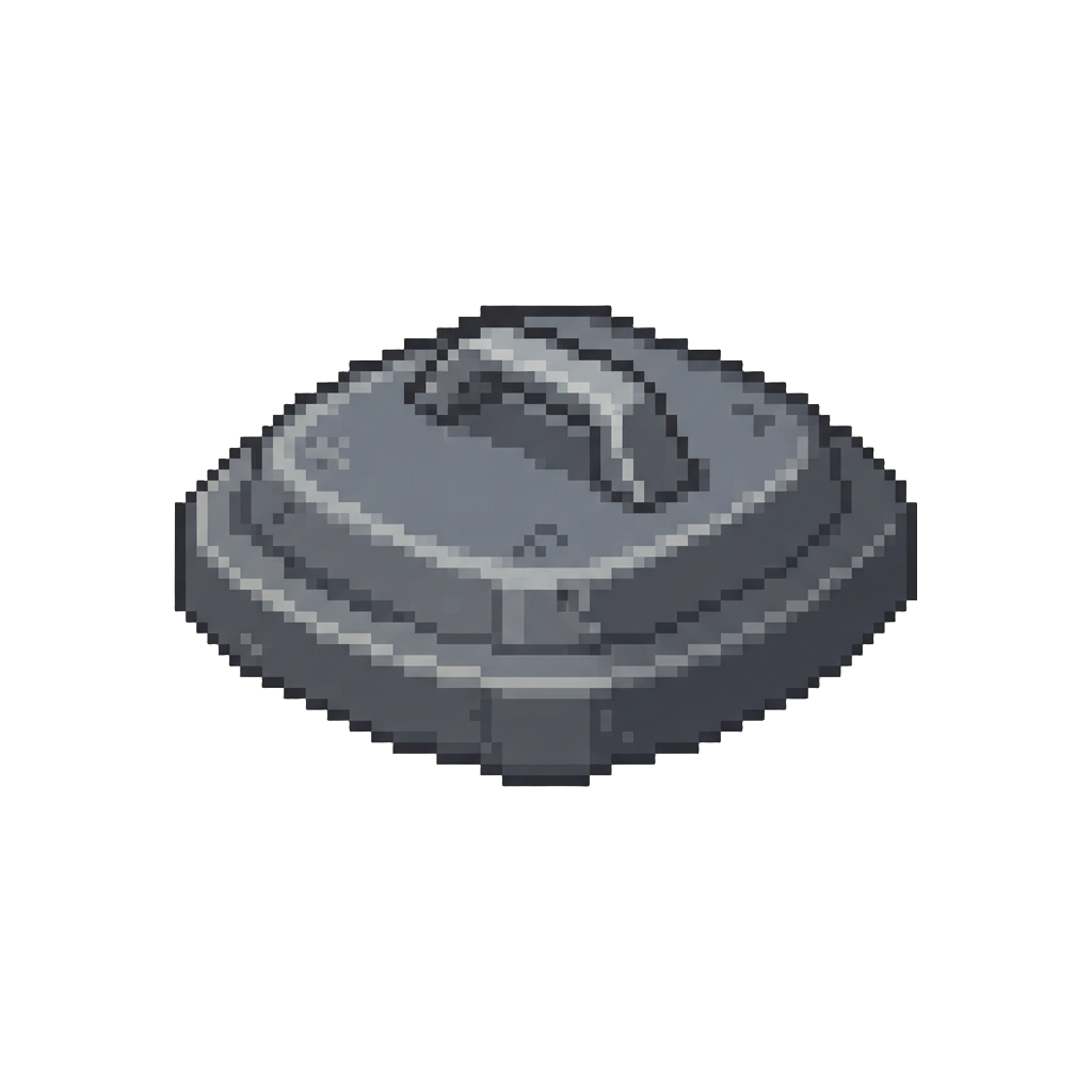 A Fake Plastic Trash Can Lid