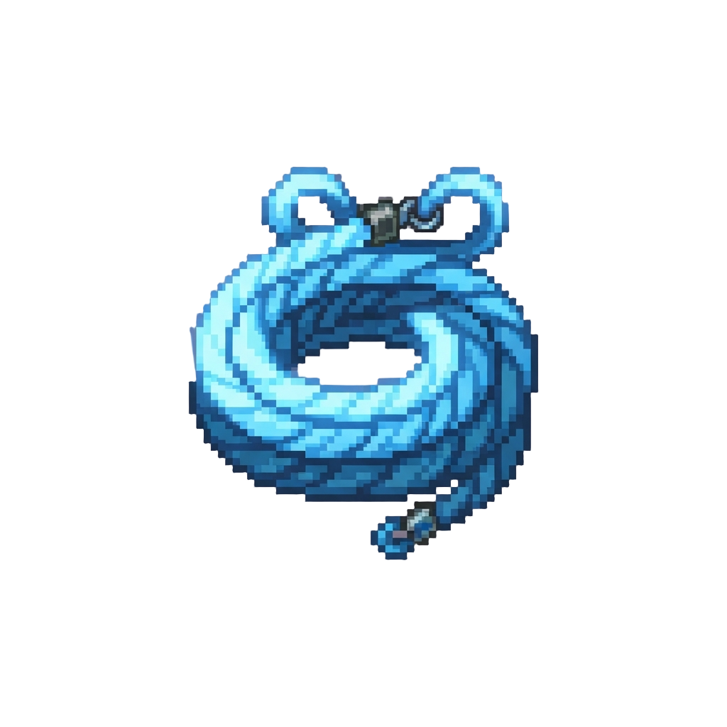 A Glowing Energy Tether Line