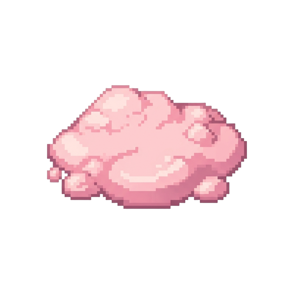 A Soft Pink Foam Puddle