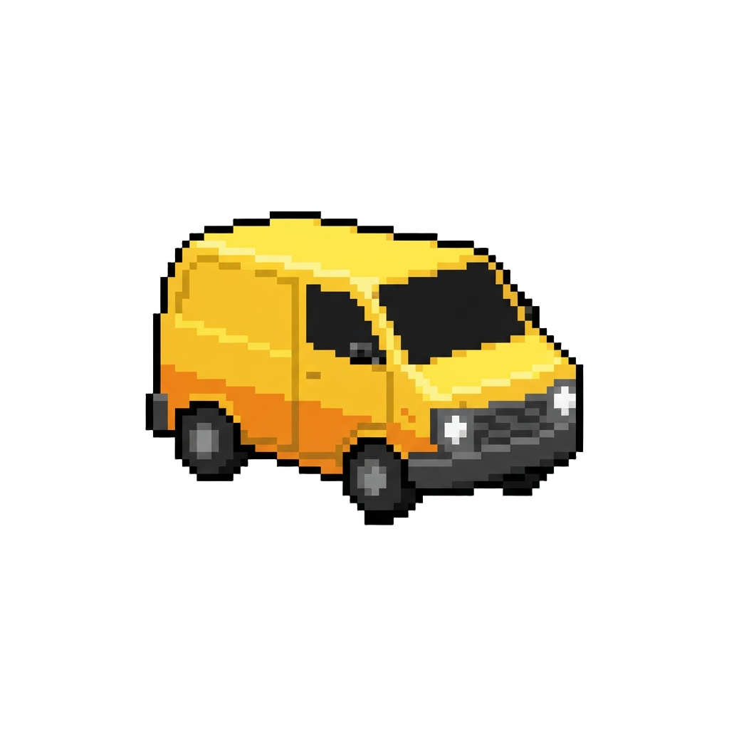 A Tiny Yellow Plastic Getaway Van