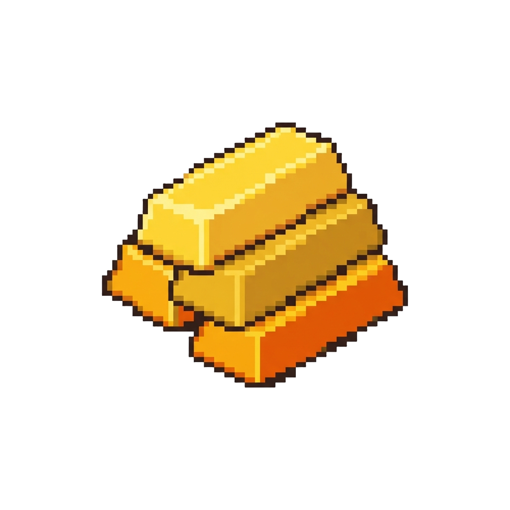 A Radiant Stack of Golden Bullion Bars