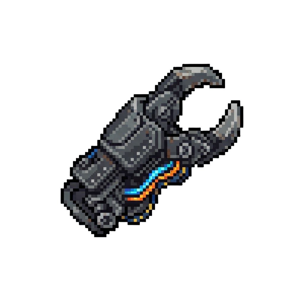 A Clunky Bionic Power-claw with Glowing Wires