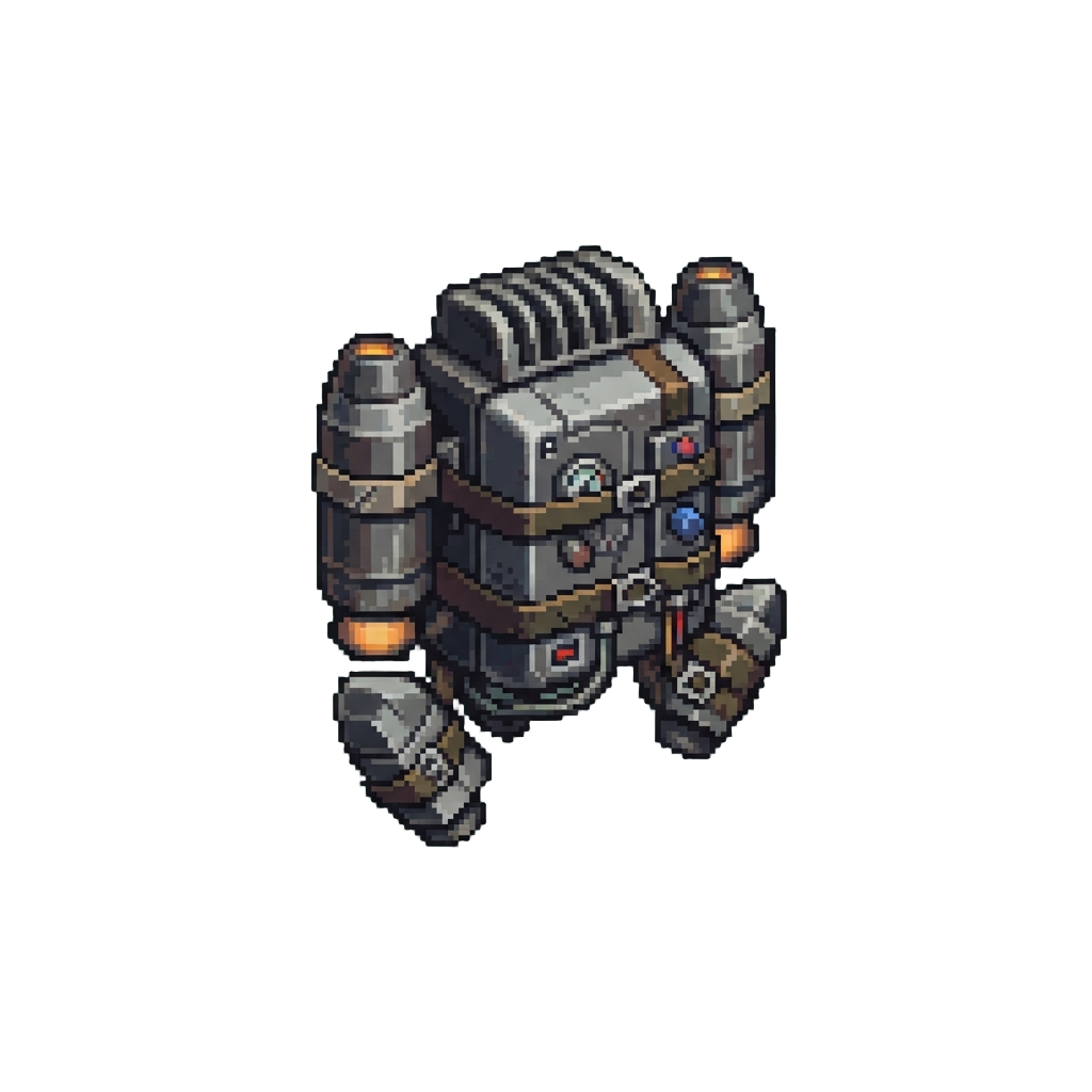 A Jetpack Strapped with Precarious Extra Thrusters