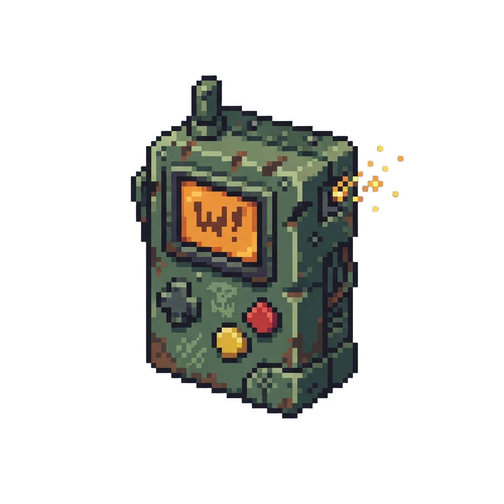 A Clunky Waaagh-box Console Spitting Tiny Spark Effects