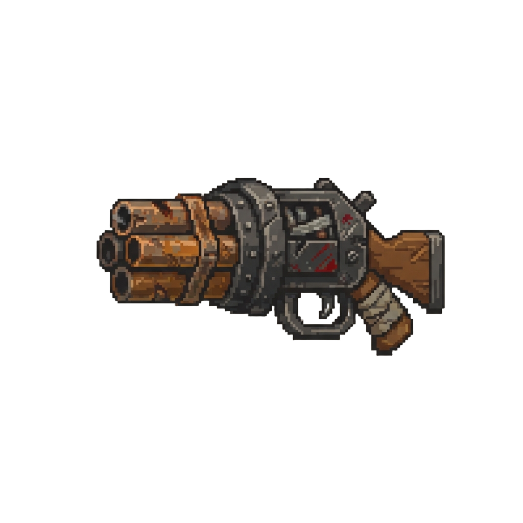 A Oversized Shoota with Three Crude Smoking Barrels