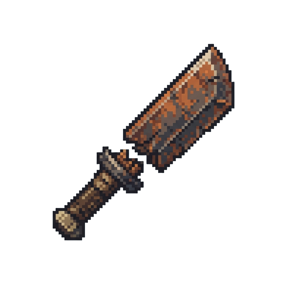 A Rusted Choppa That Instantly Snaps in Half