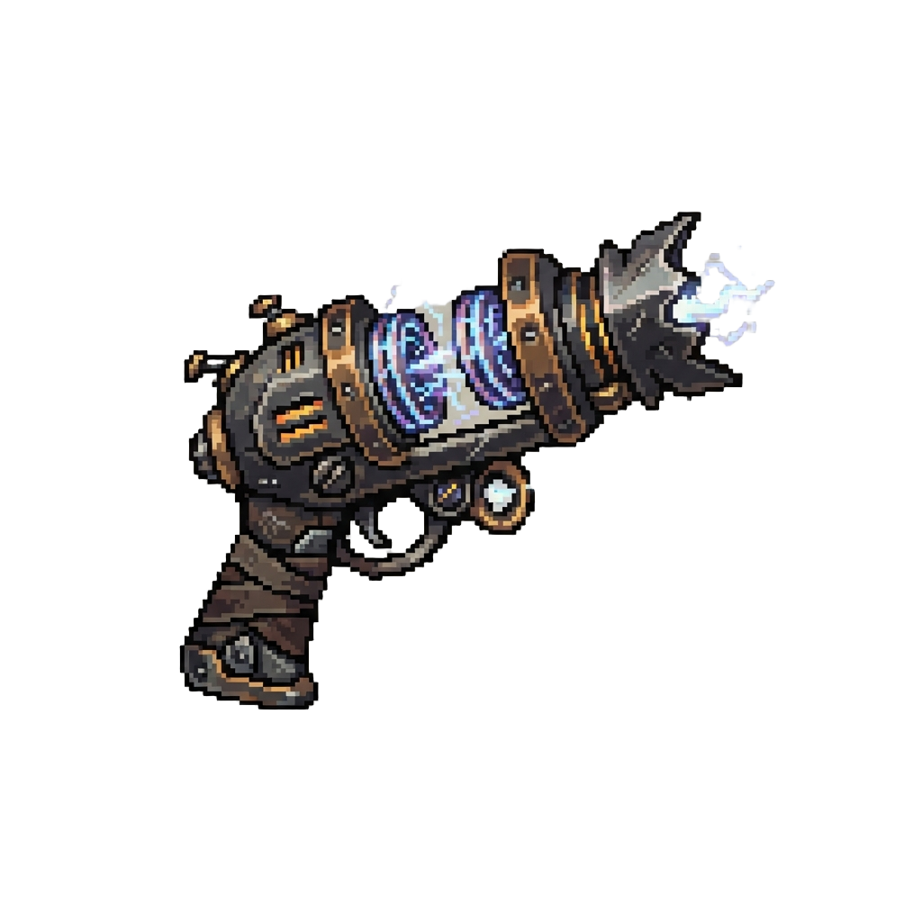 A Chaotic Gravity-disruptor Ray Gun with Spinning Coils