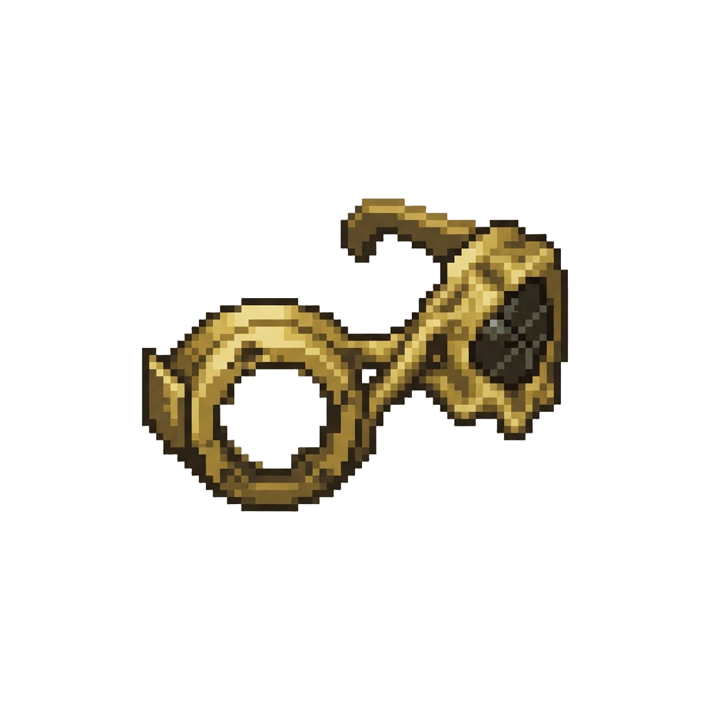 A Half-melted Brass Goggles Frame
