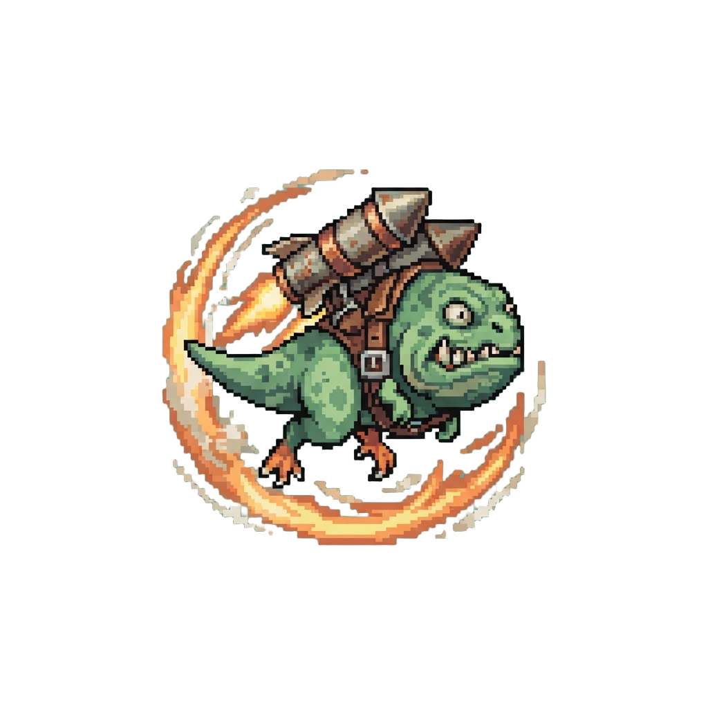 A Rocket-strapped Speed Squig Zooming in Circles