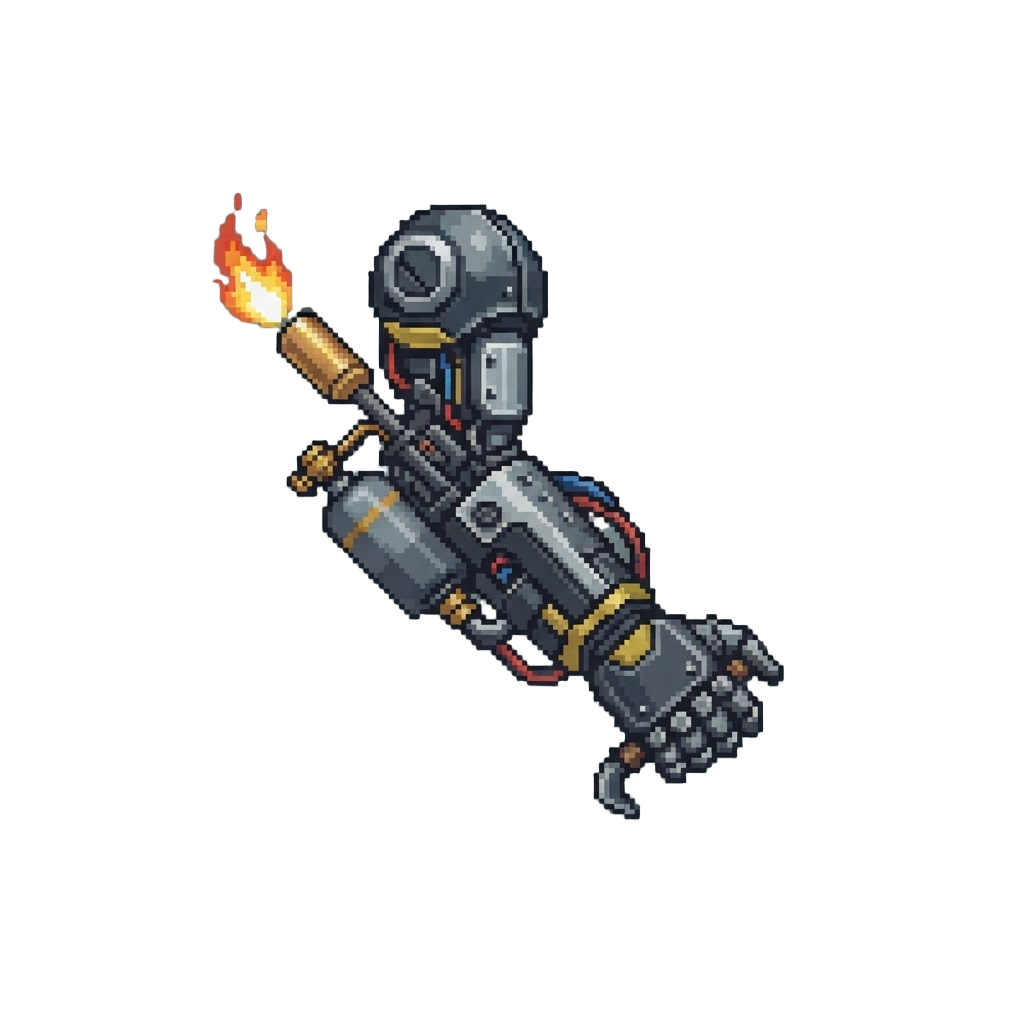 A Reinforced Bionic Arm with a Built-in Blowtorch
