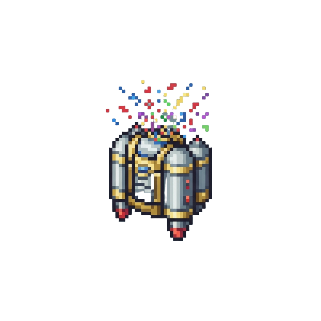 A Tiny Jetpack That Explodes Into Harmless Confetti