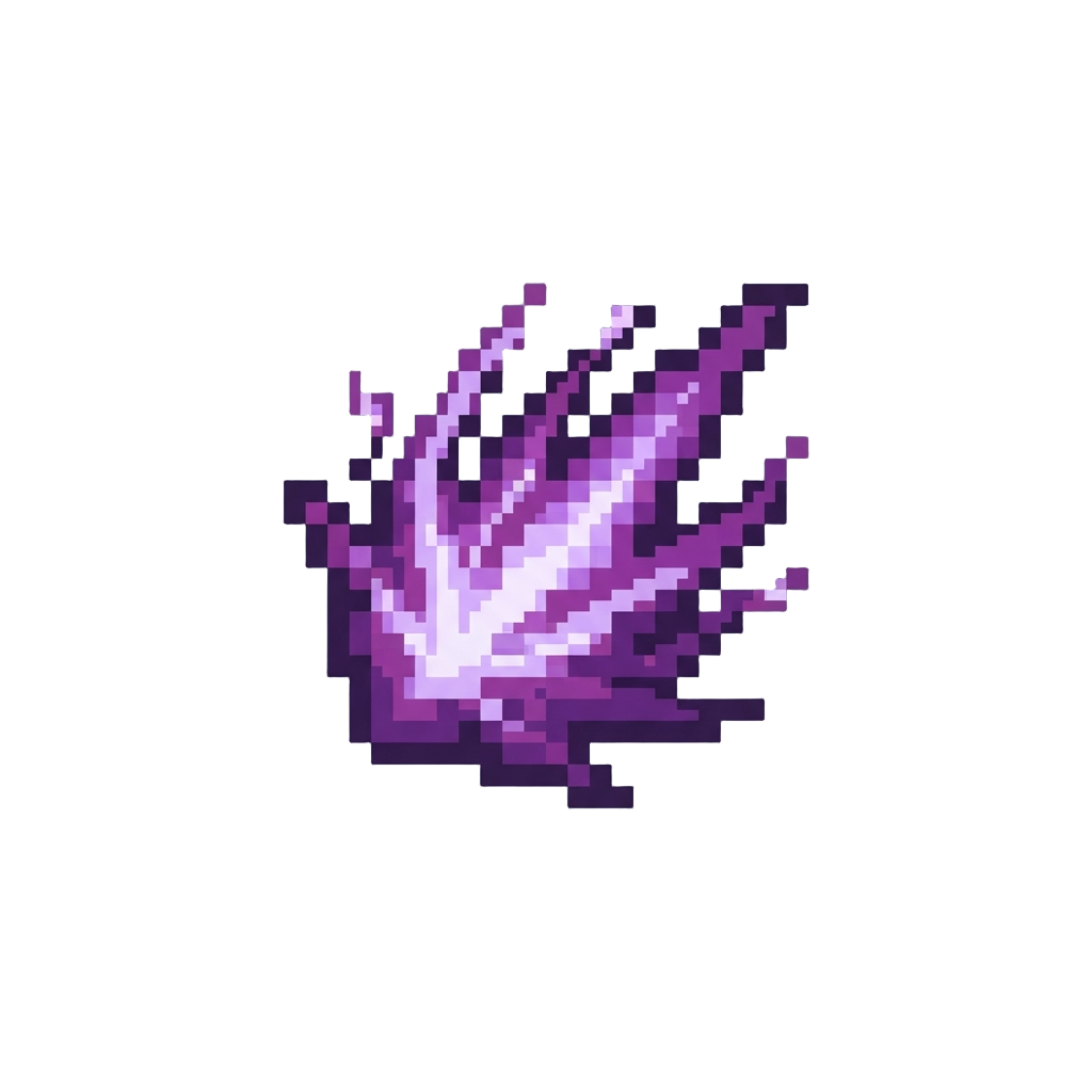 A Sudden Blast of Purple Energy Sparks