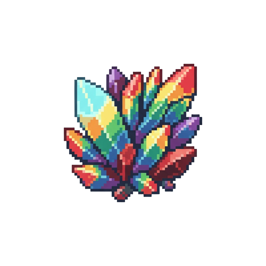 A Dazzling Rainbow Pixel Shatter
