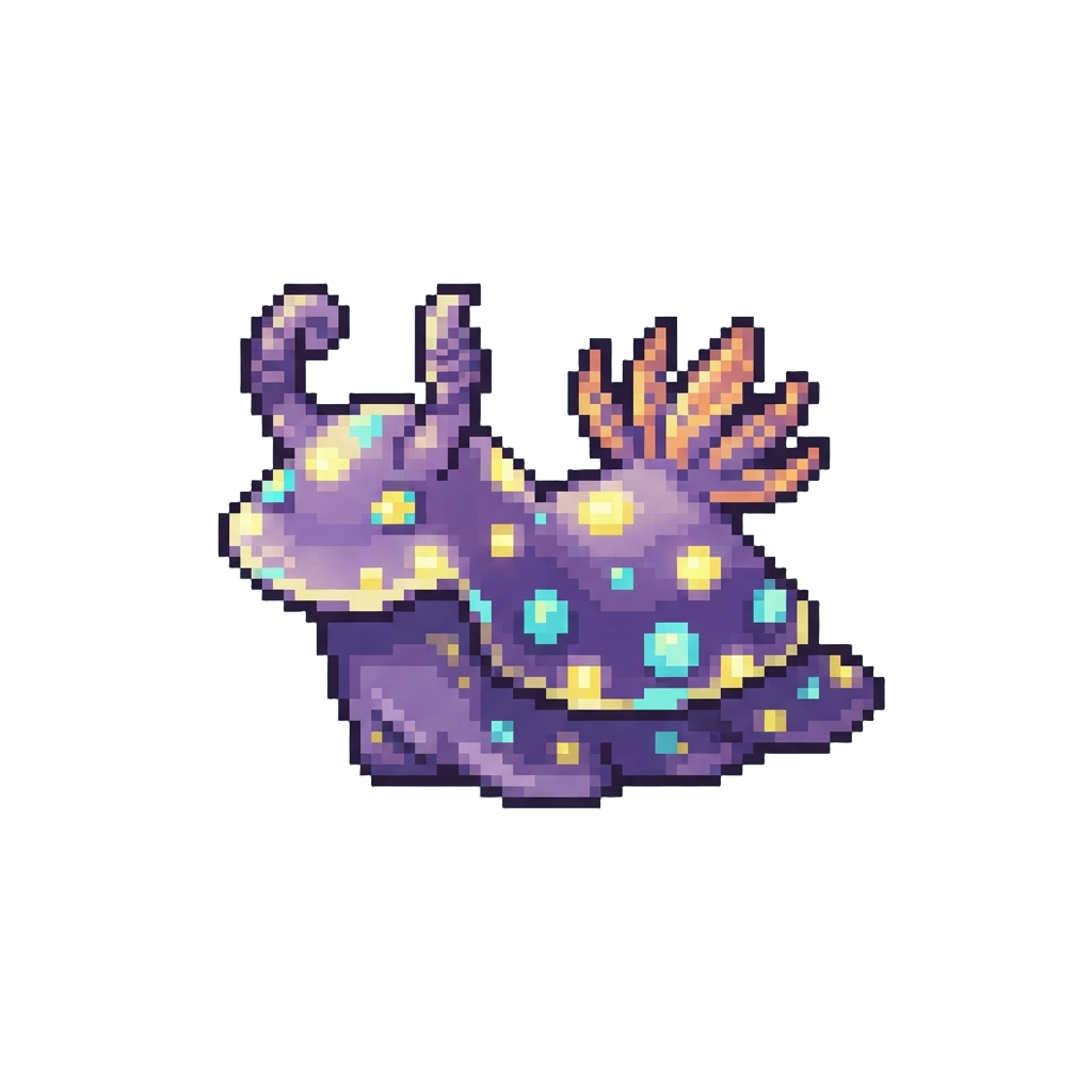 A Glowing Polka-dot Sea Slug