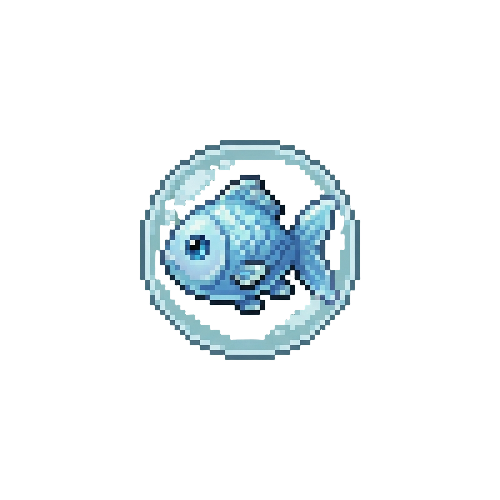 A Tiny Floating Bubble Fish