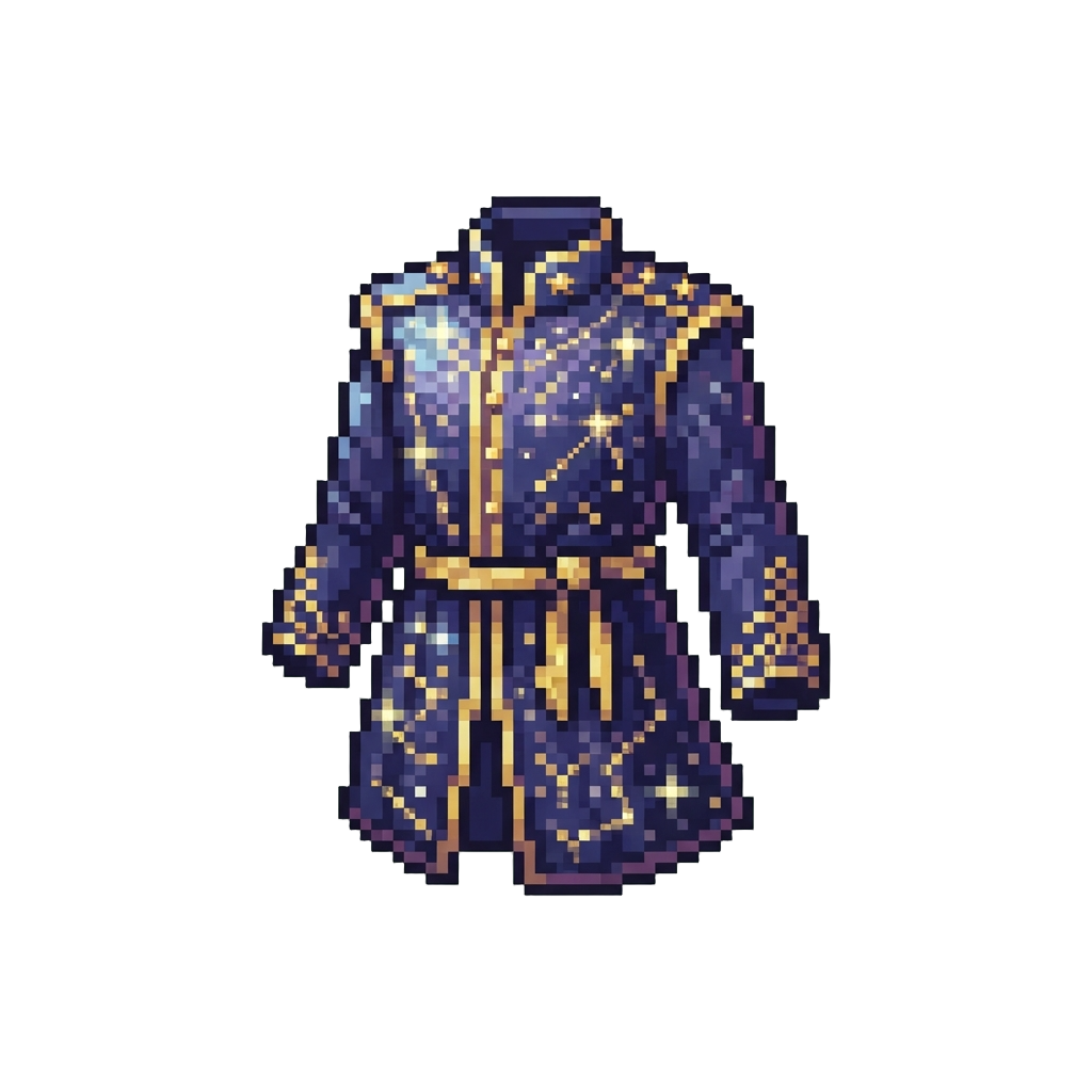 Glittering Star-woven Regal Tunic