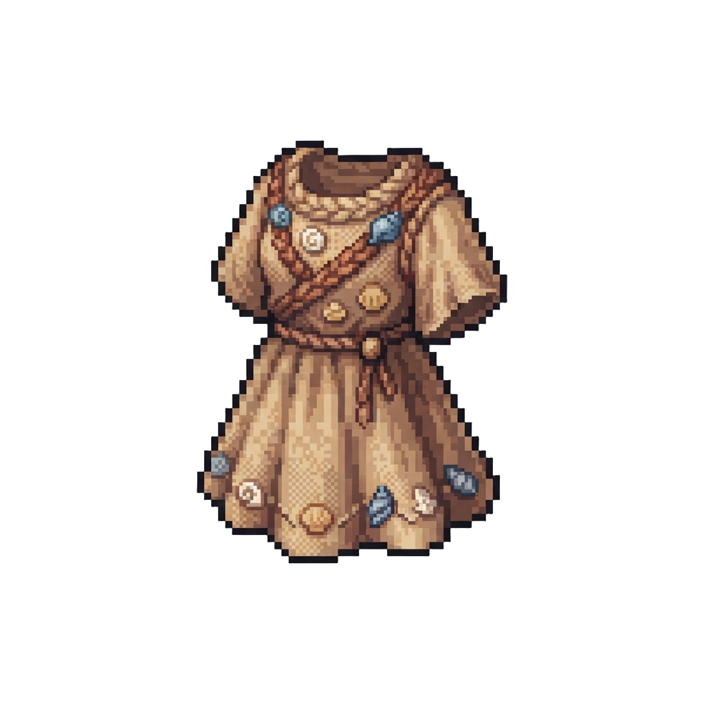 Boho Seashell-braided Wanderer Dress