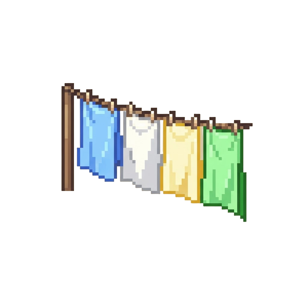 A Laundry Line Full of Sheets