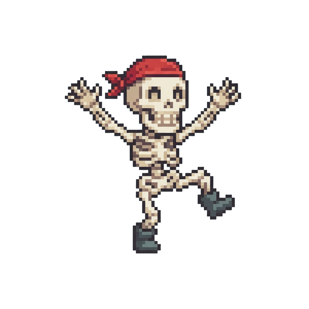 A Silly Dancing Skeleton Mini-figurine