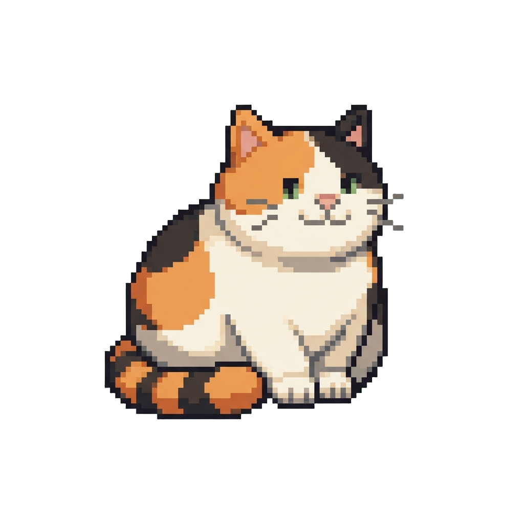 A Chubby Calico Cat