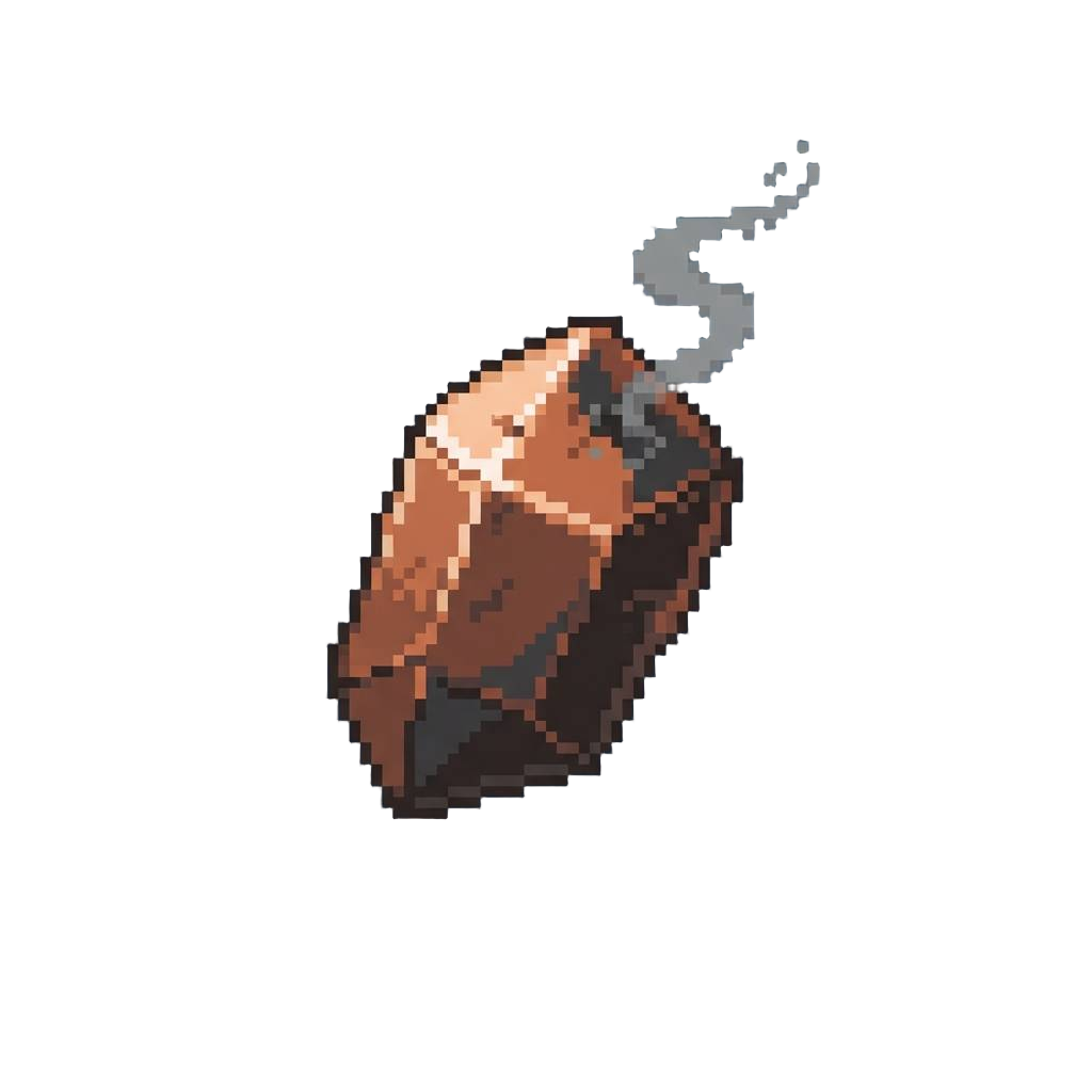 A Dull Smoking Crystal Ember