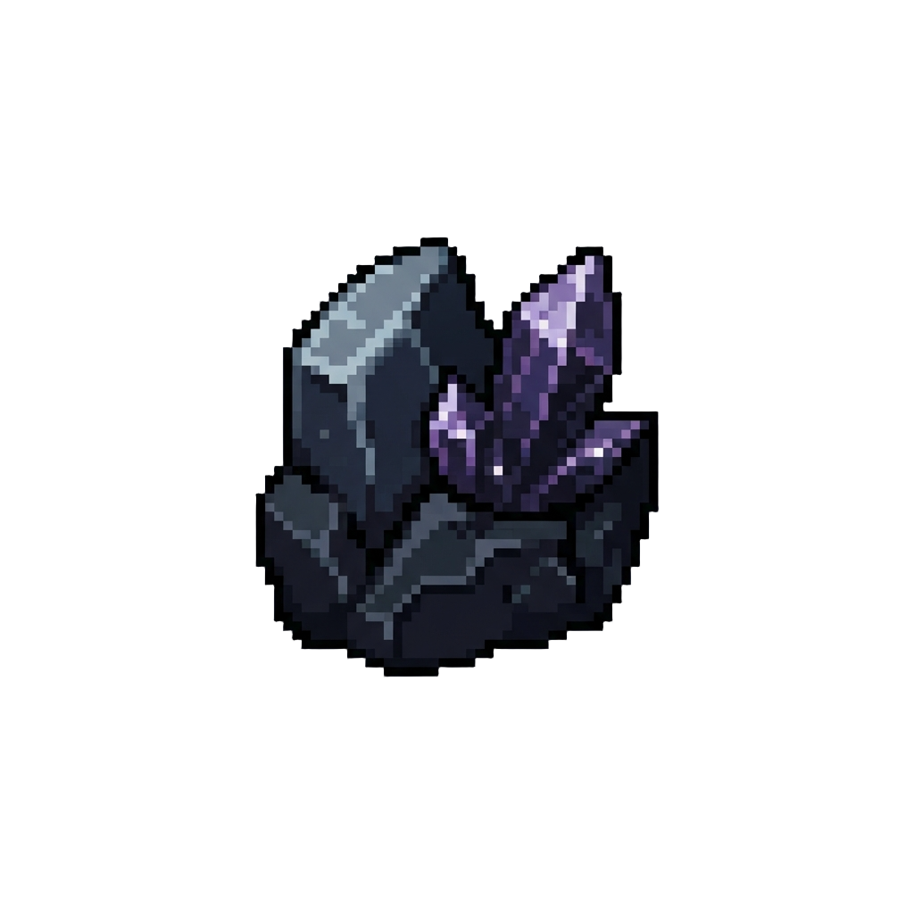 A Fused Obsidian-crystal Remnant