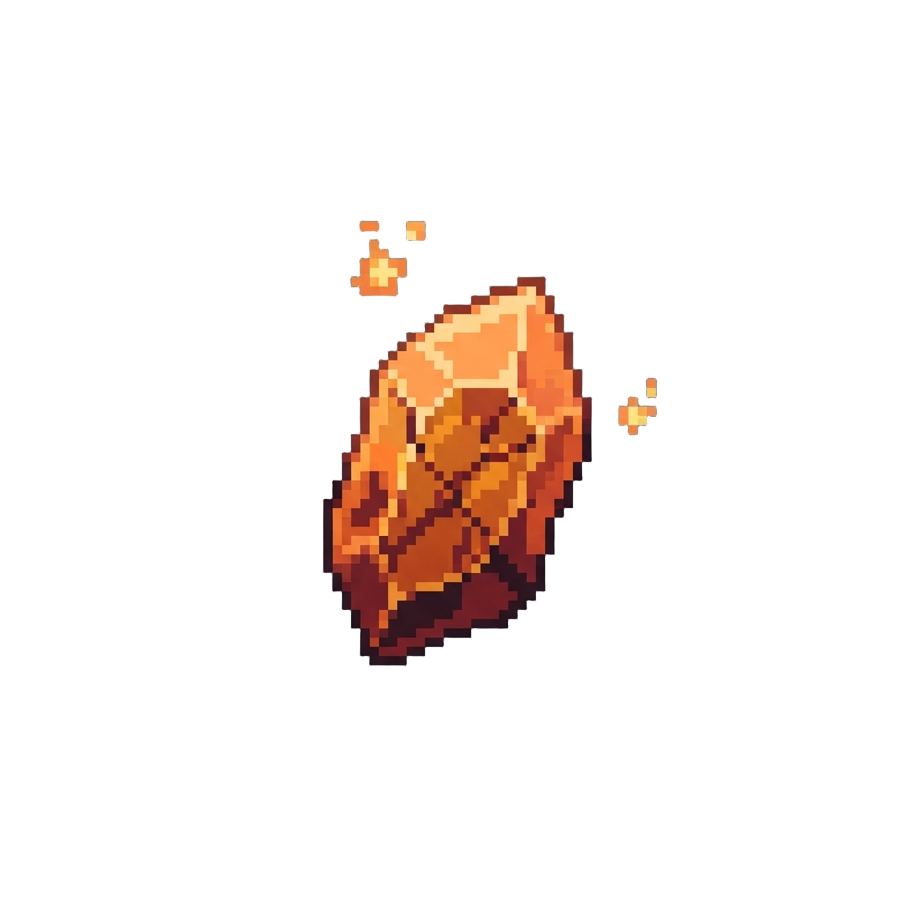 A Weak Flickering Crystal Ember