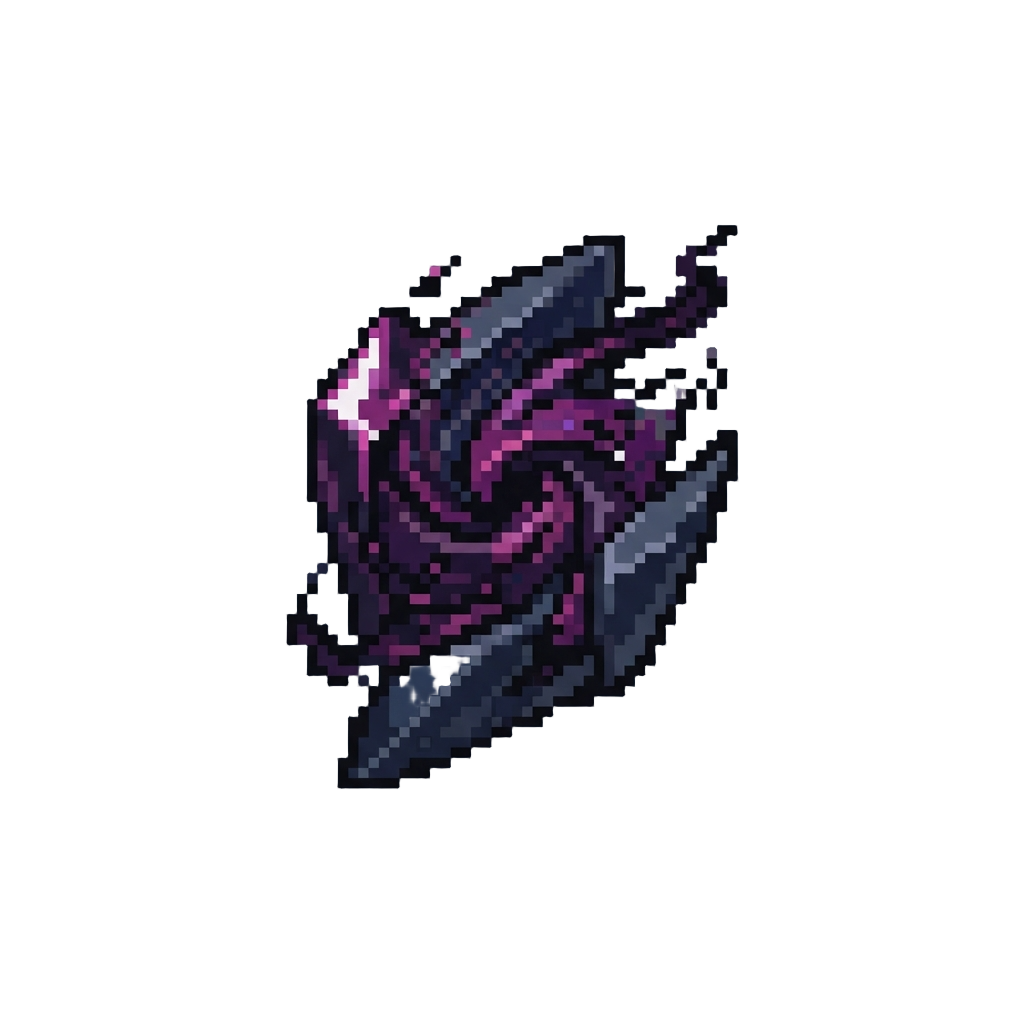 A Swirling Chaotic Void Fragment