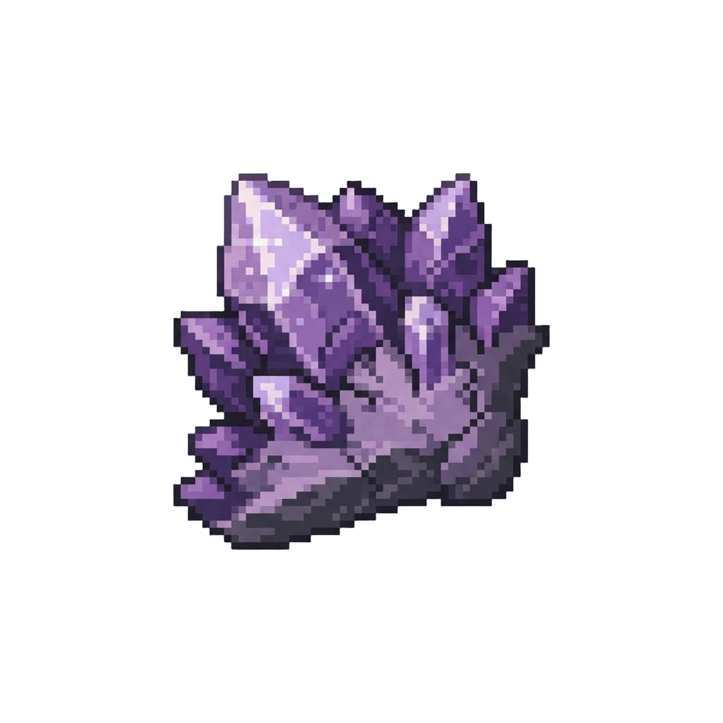 A Jagged Amethyst Crystal Shell