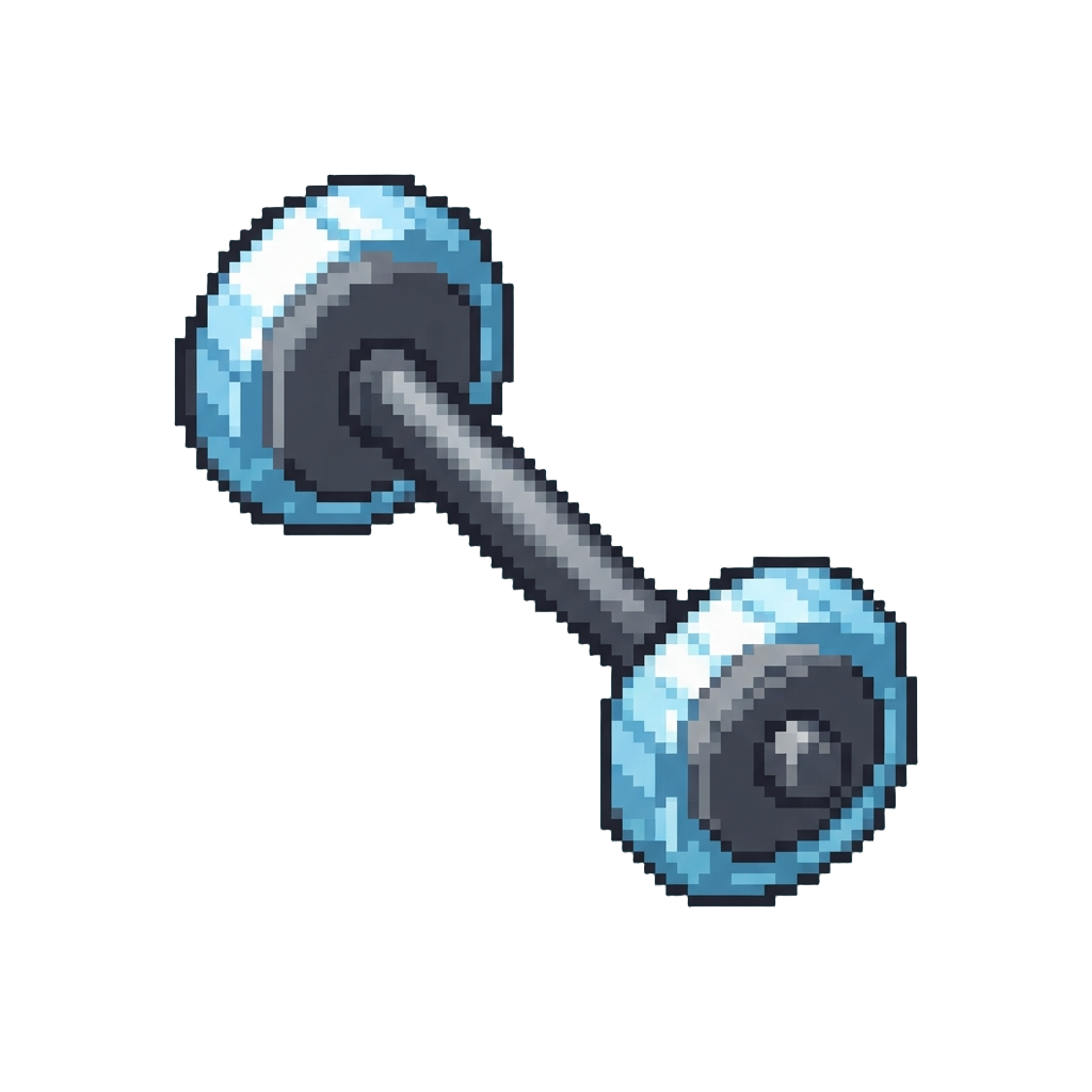 Sparkling Diamond-rimmed Weight Bar
