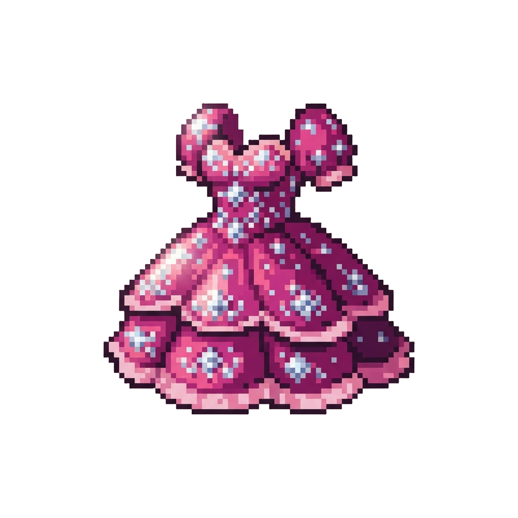 A Glamorous Diamond-encrusted Popstar Dress