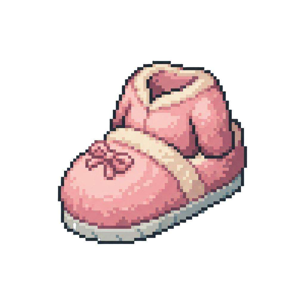 A Giant Fuzzy Slipper Costume Covering the Entire Torso