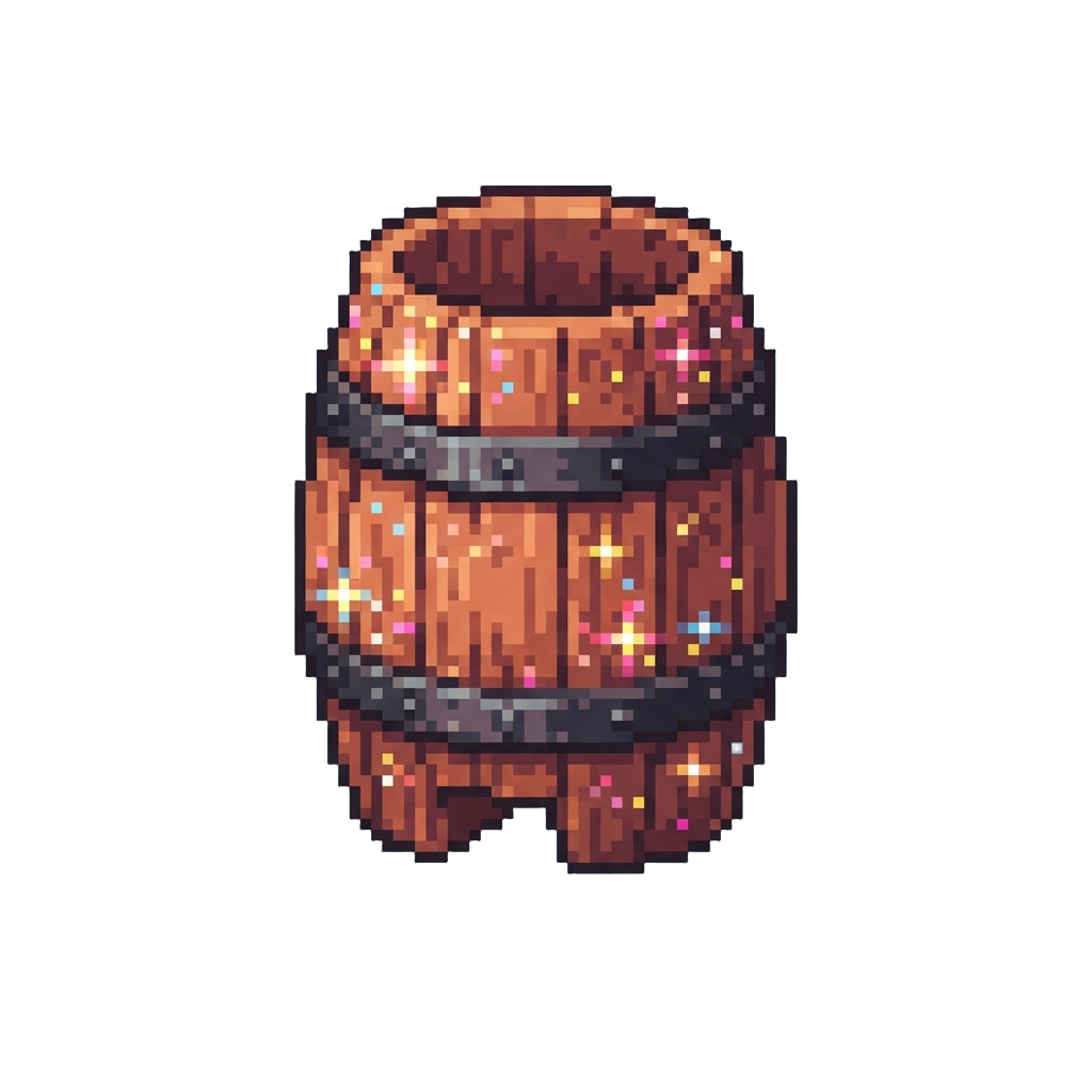 An Absurdly Oversized Sparkly Barrel Worn Like a Dress