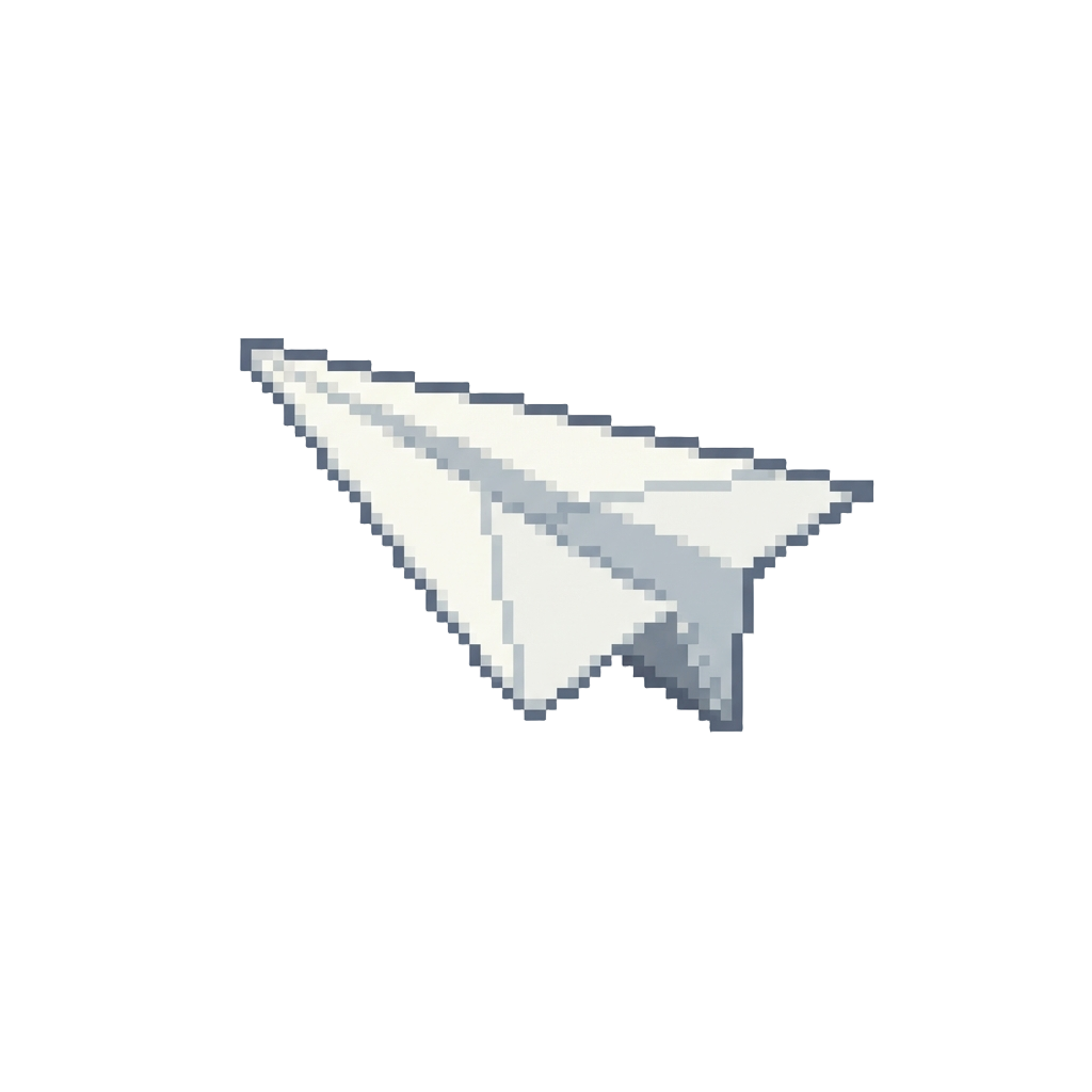 A Stray Flying Paper Airplane
