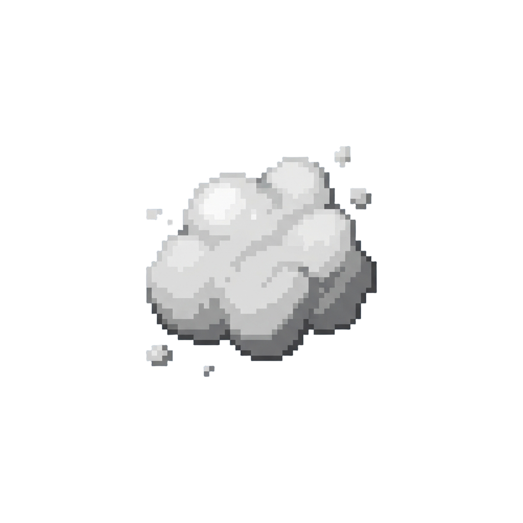 A Drifting Fluffy Cloud of Chalkboard Eraser Dust