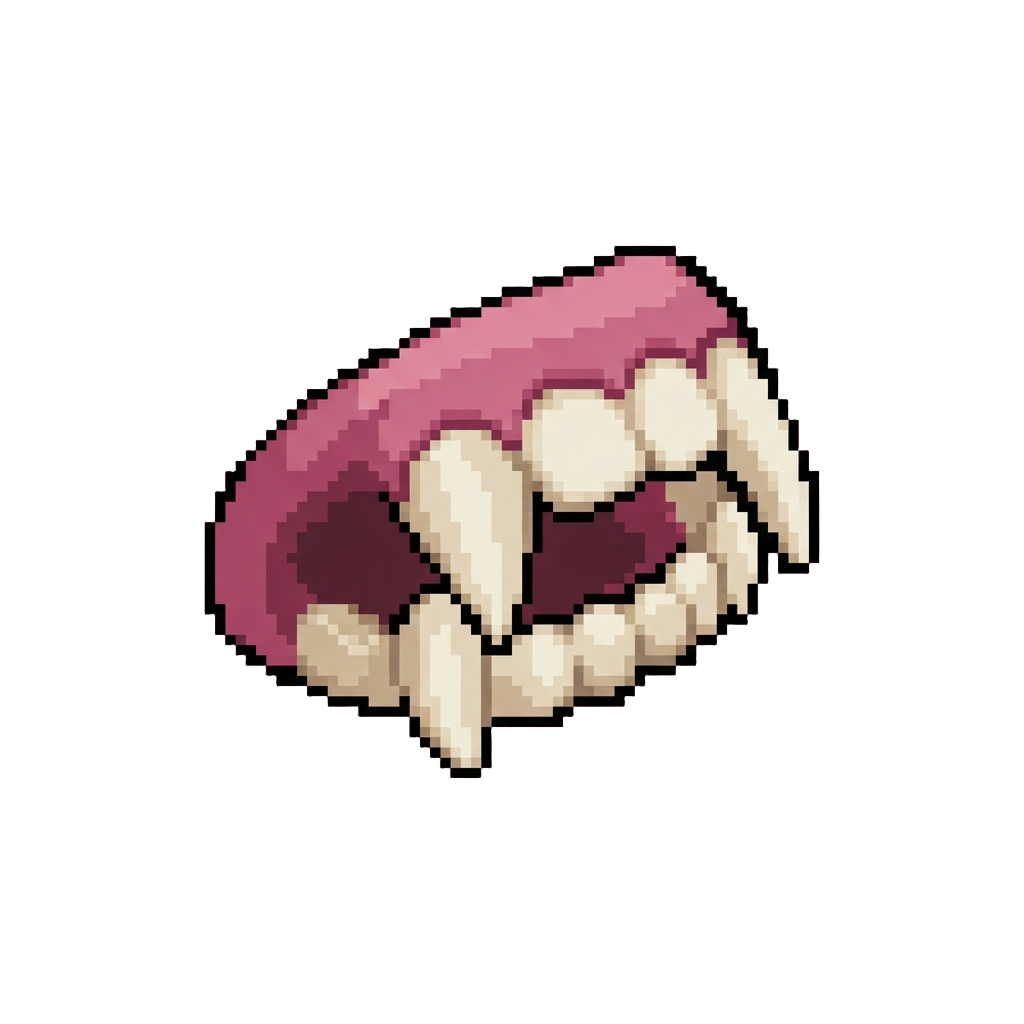 A Pair of Oversized Fake Vampire Teeth