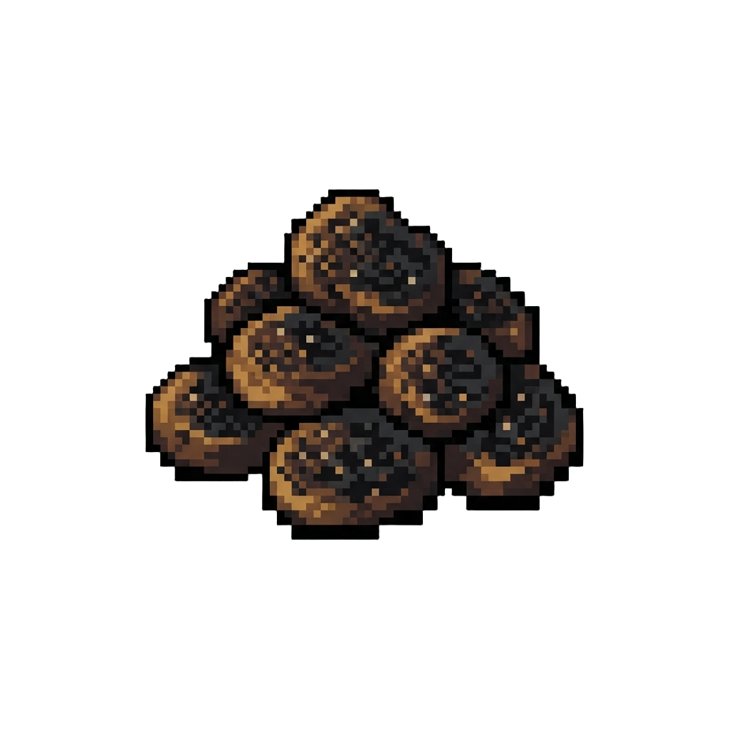 Charred Crunchy Nugget Pile