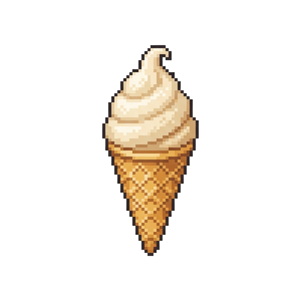 Soft Serve Ice Cream Cone