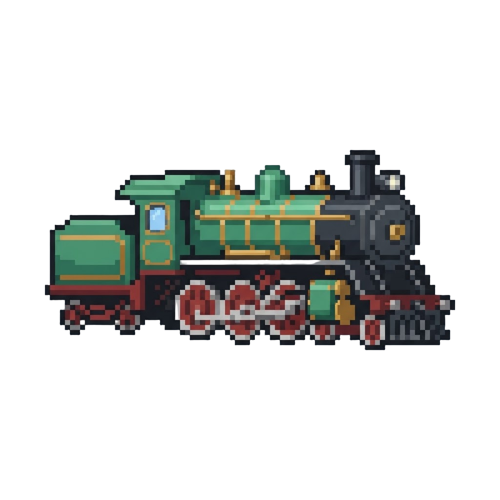 A Classic Emerald-green 4-6-2 Pacific Steam Engine