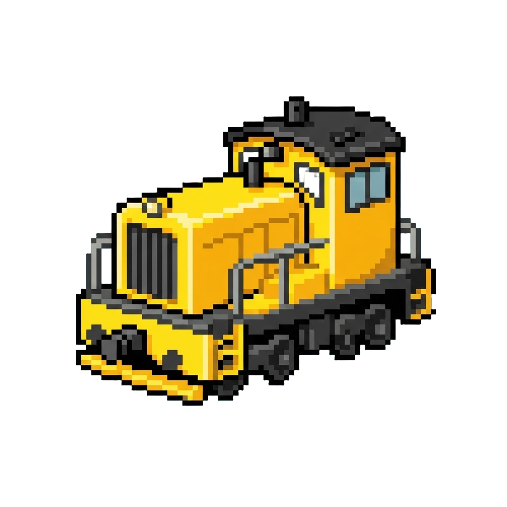 A Bright Yellow Park Tour Diesel Switcher