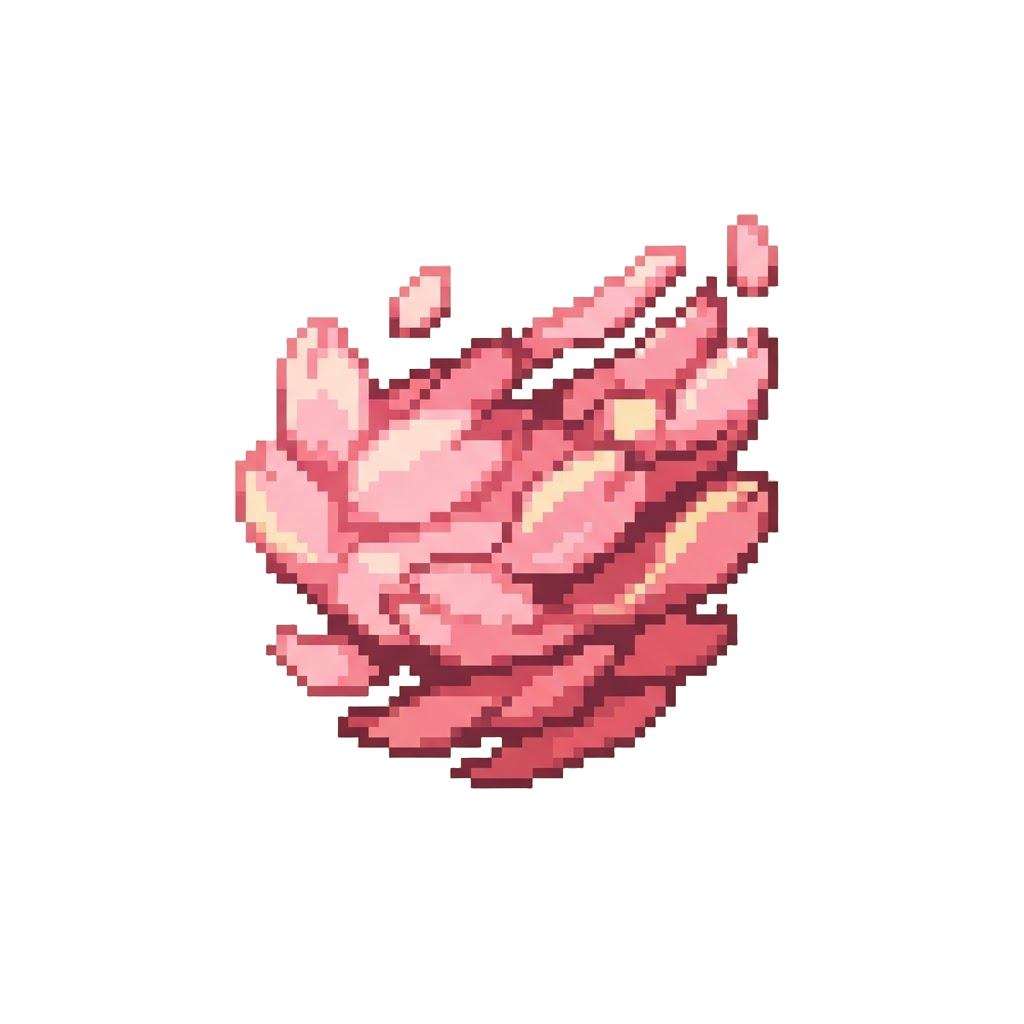 A Brilliant Cherry-blossom Petal Tempest