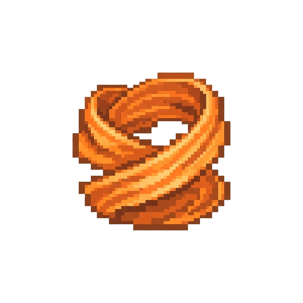 A Glowing Orange Kinetic Ribbon