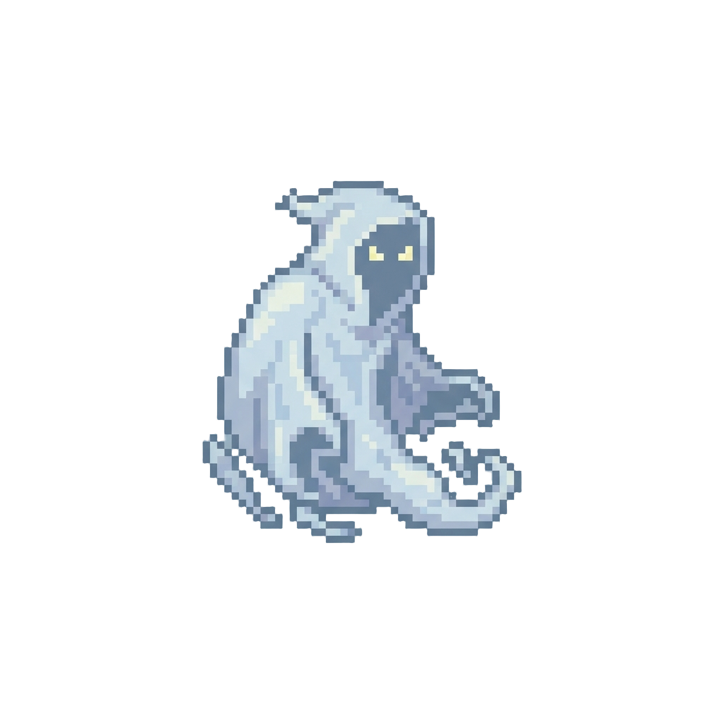 A Pale Misty Wraith Outline