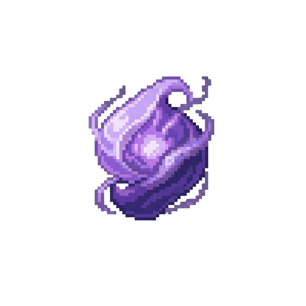 A Translucent Violet Spectral Manifestation