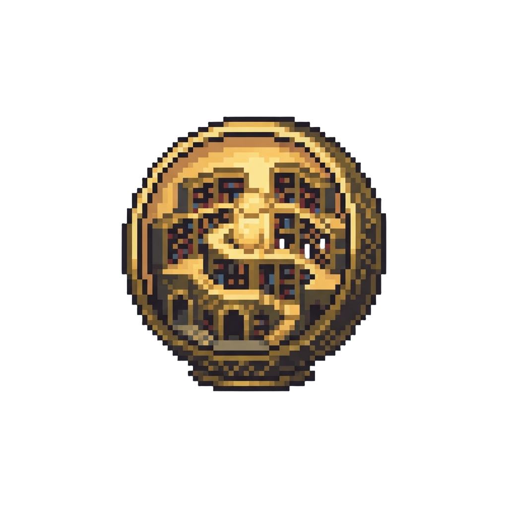 A Golden Illuminated Library Realm